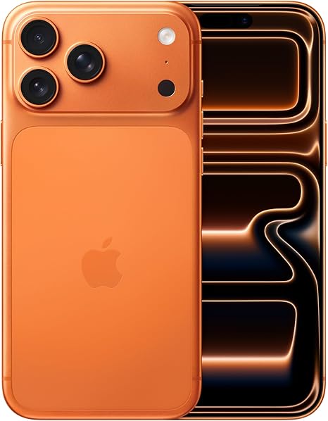 Apple iPhone 17 Pro Max 256 GB: display 6,9", ProMotion fino a 120Hz, chip A19 Pro, autonomia mai vista su iPhone, sistema di fotocamere Pro Fusion, fotocamera frontale Center Stage; Arancione cosmico