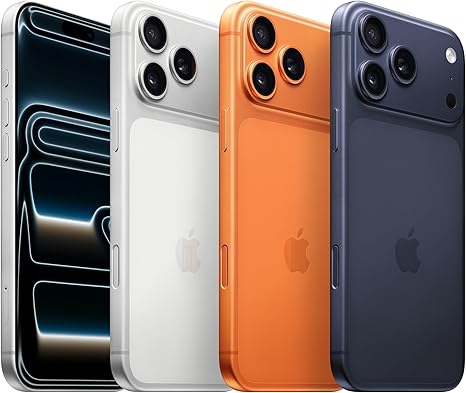 Apple iPhone 17 Pro Max 256 GB: display 6,9", ProMotion fino a 120Hz, chip A19 Pro, autonomia mai vista su iPhone, sistema di fotocamere Pro Fusion, fotocamera frontale Center Stage; Arancione cosmico