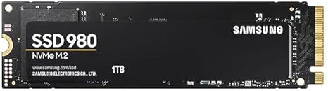 Samsung 980 1 TB PCIe 3.0 (up to 3.500 MB/s) NVMe M.2 Internal Solid State Drive (SSD) (MZ-V8V1T0BW)