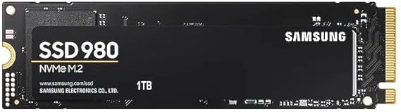 Samsung 980 1 TB PCIe 3.0 (up to 3.500 MB/s) NVMe M.2 Internal Solid State Drive (SSD) (MZ-V8V1T0BW)