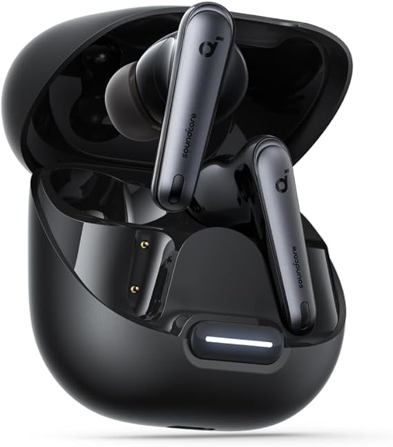 Soundcore Anker Liberty 4 NC Cuffie bluetooth cancellazione rumore, Auricolari bluetooth 98,5% meno rumore, cancellazione rumore adattiva orecchie/ambiente, Hi-Res Audio, 50 ore, Bluetooth 5.3