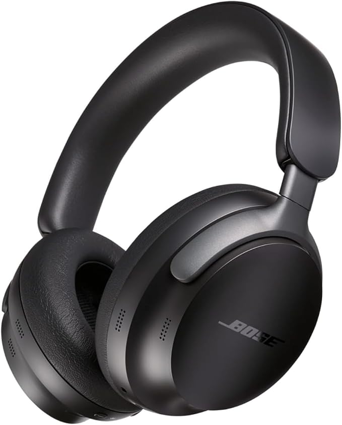 Bose QuietComfort Ultra Headphones Cuffie Wireless Bluetooth con Cancellazione del Rumore, Audio Spaziale e Microfono, Modello Over-ear con Durata della Batteria Fino a 24 ore, Nero