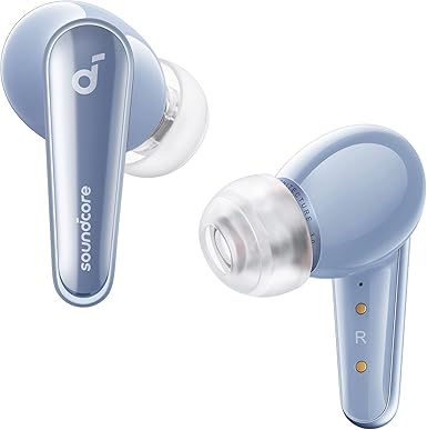 Soundcore di Anker Liberty 4, Cuffie Bluetooth Cancellazione del Rumore, Auricolari Bluetooth ACAA 3.0, Driver Doppio Dinamico per Hi-Res Suono Premium, Audio Spaziale con Doppia Modalità