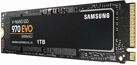 Samsung Memorie MZ-V7E1T0 970 EVO SSD Interno da 1 TB, Pcle NVMe M.2