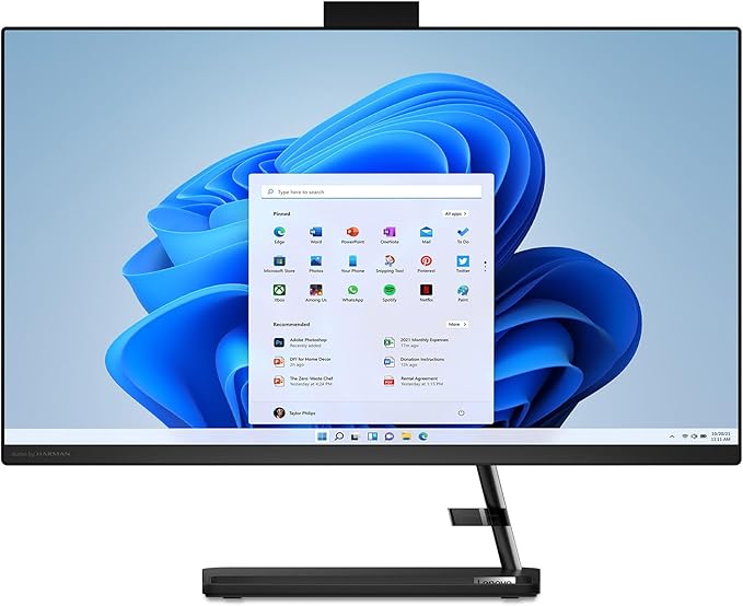 Lenovo IdeaCentre AIO 3 All-in-One Gen 7 - Display 27" FullHD (Processore Intel Core i5-13420H, 1TB SSHD, RAM 16GB, DVD±RW, Speakers, WiFi 6, Windows 11 Home) Tastiera+Mouse USB - Nero