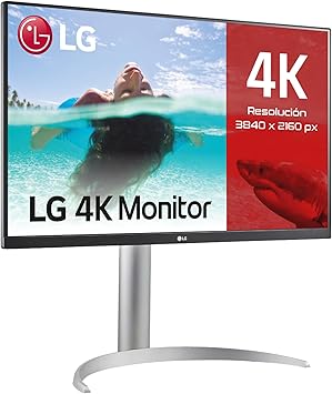 LG 27UP850 Monitor 27" UltraHD 4K LED IPS HDR 400, 3840x2160, AMD FreeSync 60Hz, HDMI 2.0 (HDCP 2.2), Display Port 1.4, USB-C, USB 3.0, Audio Stereo 10W, AUX, Stand Pivot, Flicker Safe, Bianco