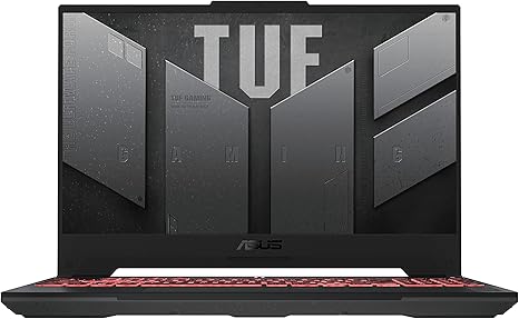 ASUS TUF Gaming A15 FA507NV - Computer portatile da gaming da 15,6" Full HD 144Hz (AMD Ryzen 7 7735HS, 16 GB RAM, 1 TB SSD, RTX 4060-8 GB, senza sistema operativo) colore grigio - Tastiera QWERTY