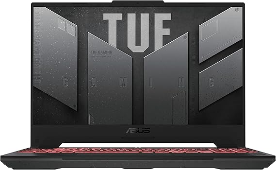 ASUS TUF Gaming A15 FA507NV - Computer portatile da gaming da 15,6" Full HD 144Hz (AMD Ryzen 7 7735HS, 16 GB RAM, 1 TB SSD, RTX 4060-8 GB, senza sistema operativo) colore grigio - Tastiera QWERTY