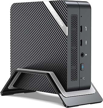 MINISFORUM Venus Series UM773 Lite Mini PC AMD Ryzen 7 7735HS jusqu'à 4,75 GHz 32 Go DDR5 1 a PCIe4.0 SSD AMD Radeon 680M, 2 x HDMI, 1 x USB4, 5 x Porte USB, WLAN 6, BT5. 2