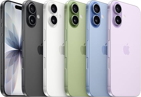 Apple iPhone 17 256 GB: display 6,3" con ProMotion, chip A19, fotocamera frontale Center Stage per selfie di gruppo più facili, più resistenza ai graffi, un giorno intero di batteria; Nero