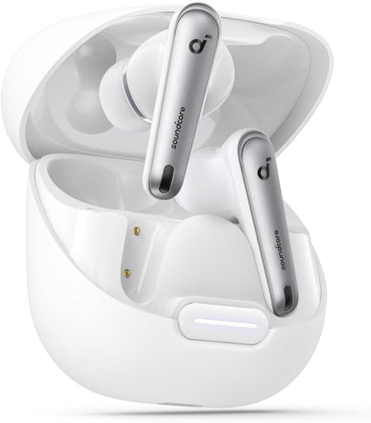 Soundcore by Anker Liberty 4 NC - Cuffie Bluetooth con cancellazione del rumore, cancellazione adattiva del rumore per orecchie e ambiente (bianco)(Ricondizionato)