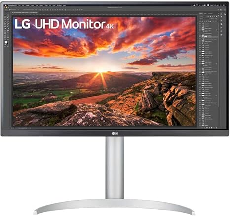 LG 27UP850 Monitor 27" UltraHD 4K LED IPS HDR 400, 3840x2160, AMD FreeSync 60Hz, HDMI 2.0 (HDCP 2.2), Display Port 1.4, USB-C, USB 3.0, Audio Stereo 10W, AUX, Stand Pivot, Flicker Safe, Bianco