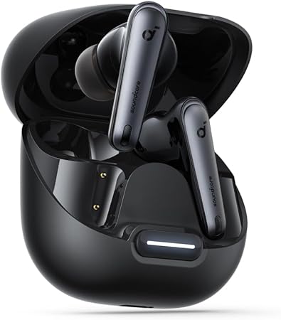 Soundcore Anker Liberty 4 NC Cuffie bluetooth cancellazione rumore, Auricolari bluetooth 98,5% meno rumore, cancellazione rumore adattiva orecchie/ambiente, Hi-Res Audio, 50 ore, Bluetooth 5.3