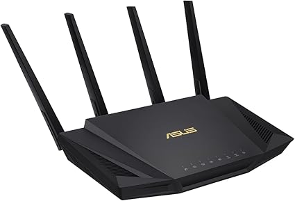 ASUS RT-AX58U Router Estendibile con Mobile Tethering, Alternativa ai Router 4G 5G, Mesh Wifi 6 AX3000 Dual-Band, Tecnologia OFDMA e MU-MIMO, Trend Micro AiProtection Pro Security, QoS Adattivo