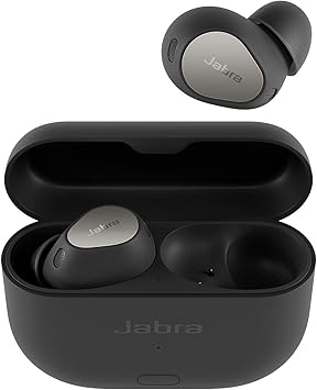Jabra Elite 10 Gen 2 Auricolari Bluetooth Wireless, Audio Spaziale Ottimizzato, Custodia Intelligente con Tecnologia LE Audio, Design Semi-aperto, Advanced ANC e 6 Microfoni Integrati – Nero titanio
