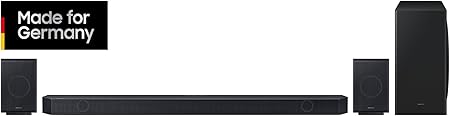 Samsung HW-Q935GD 9.1.4 Canale Q-Soundbar per TV, altoparlante posteriore a 2.0.2 canali, altoparlante Bluetooth wireless Dolby Atmos/DTS:X, Q-Symphony [2024]