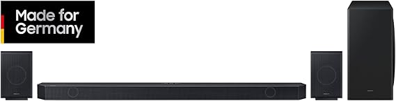Samsung HW-Q935GD 9.1.4 Canale Q-Soundbar per TV, altoparlante posteriore a 2.0.2 canali, altoparlante Bluetooth wireless Dolby Atmos/DTS:X, Q-Symphony [2024]