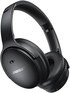 Bose QuietComfort 45 Bluetooth wireless Headphones con riduzione del rumore con microfono per chiamate, nero, Taglia unica