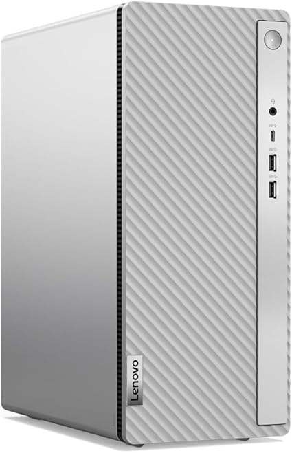 Lenovo IdeaCentre 3 Gen 8 - Desktop (Processore Intel Core i5-13400, 512GB SSD, RAM 2x4GB, WiFi 6, Windows 11 Home) Tastiera e Mouse USB (Black) - Cloud Grey, 8 GB, 512 GB