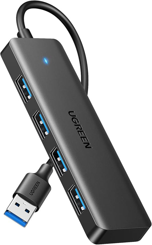 UGREEN Hub USB 3.0 con 4 Porte Sdoppiatore Adattatore Multiporta Alta velocità 5Gbps Compatibile con MacBook PRO Air iMac Surface XPS PC Laptop Disco Rigido Tastiera PS5 (15cm)
