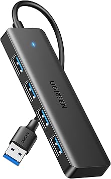 UGREEN Hub USB 3.0 con 4 Porte Sdoppiatore Adattatore Multiporta Alta velocità 5Gbps Compatibile con MacBook PRO Air iMac Surface XPS PC Laptop Disco Rigido Tastiera PS5 (15cm)