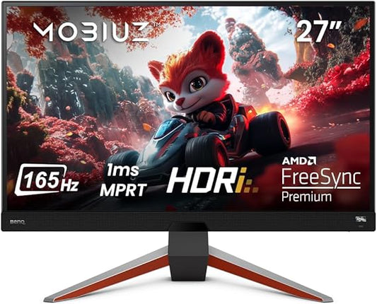 BenQ MOBIUZ EX2710Q Monitor Gaming (27 pollici, IPS, 2K, 165 Hz 1ms HDR 400, FreeSync Premium, 144 Hz compatibile)