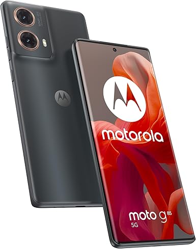 Motorola Moto g85 5G (12/256GB, Display 6.67'' pOLED FHD+ HiD 120Hz, Snapdragon 6s Gen 3, Doppia camera 50+8MP, batteria 5000mAh, Dual SIM, Android 14), Gadget Grey