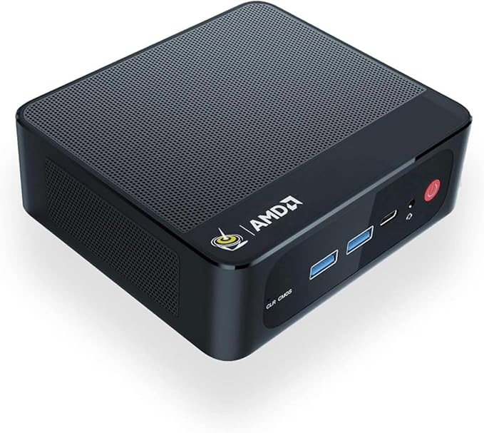 Beelink SER5 PRO Mini PC Windows 11 Pro, AMD Ryzen 7 5825U con 8 core e 16 thread fino a 4,5GHz, 16GB di RAM e 500GB di SSD, supporto per fino a 3 schermi, 2.5G LAN, BT5.2, Wi-Fi6
