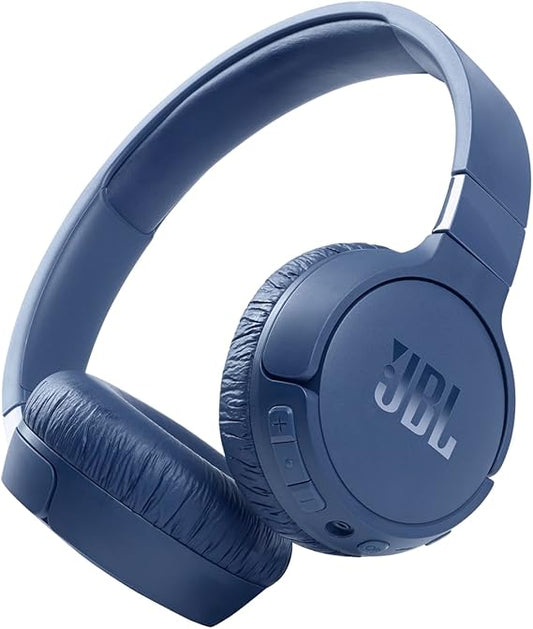JBL Tune 660NC - Cuffie wireless on-ear con cancellazione attiva del rumore, colore: Blu