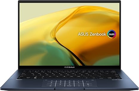 ASUS ZenBook 14 OLED UX3402VA-KM005W - Computer portatile 14" WQXGA+ 90Hz (Intel Core i7-1360P, 16GB RAM, 512GB SSD, Iris Xe Graphics, Windows 11 Home) Blu Ponder - Tastiera QWERTY spagnola