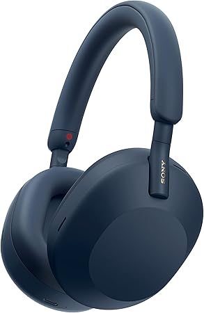 Sony WH-1000XM5 Cuffie Premium Noise Cancelling Wireless Bluetooth, chiamate nitide, audio ahi res, fino a 30 ore di autonomia, custodia rigida inclusa, compatibili con iOS e Android – Midnight Blue