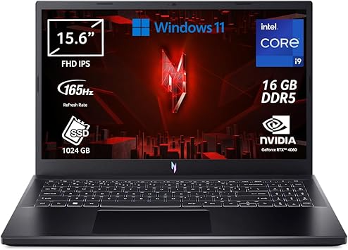 Acer Nitro 5 AN515-58-72P6 Notebook Gaming, Processore Intel Core i7-12700H, Ram 16 GB DDR4, 1024 GB SSD, Display 15.6" FHD IPS 144 Hz LED LCD, NVIDIA GeForce RTX 3060 6 GB, Windows 11 Home