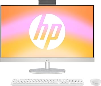HP PC desktop all-in-one, display FHD da 27", AMD Ryzen 5 7520U, 16 GB DDR5 RAM, SSD da 1 TB, unità grafica AMD Radeon, Windows 11 Home, QWERTZ, bianco, [esclusiva su GigaTech]
