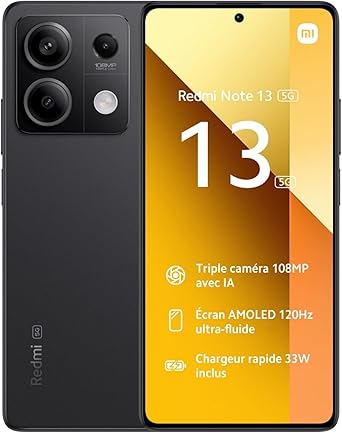 Xiaomi REDMI NOTE 13 5G (6.67'' - 8/256GB) BLACK