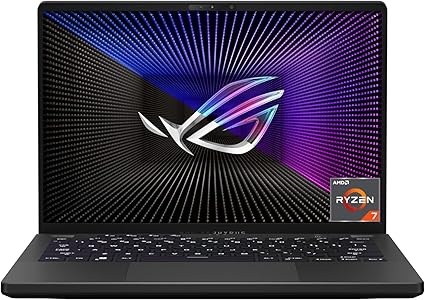 ASUS ROG Zephyrus G14 Laptop (14 pollici, 120Hz/3ms WQXGA 2560x1600) Notebook (AMD R7-6800HS, 16GB RAM, 1TB SSD, AMD RX 6700S 8GB GDDR6, Win11H) Eclipse Grey/QWERTZ