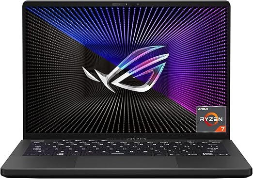 ASUS ROG Zephyrus G14 Laptop (14 pollici, 120Hz/3ms WQXGA 2560x1600) Notebook (AMD R7-6800HS, 16GB RAM, 1TB SSD, AMD RX 6700S 8GB GDDR6, Win11H) Eclipse Grey/QWERTZ