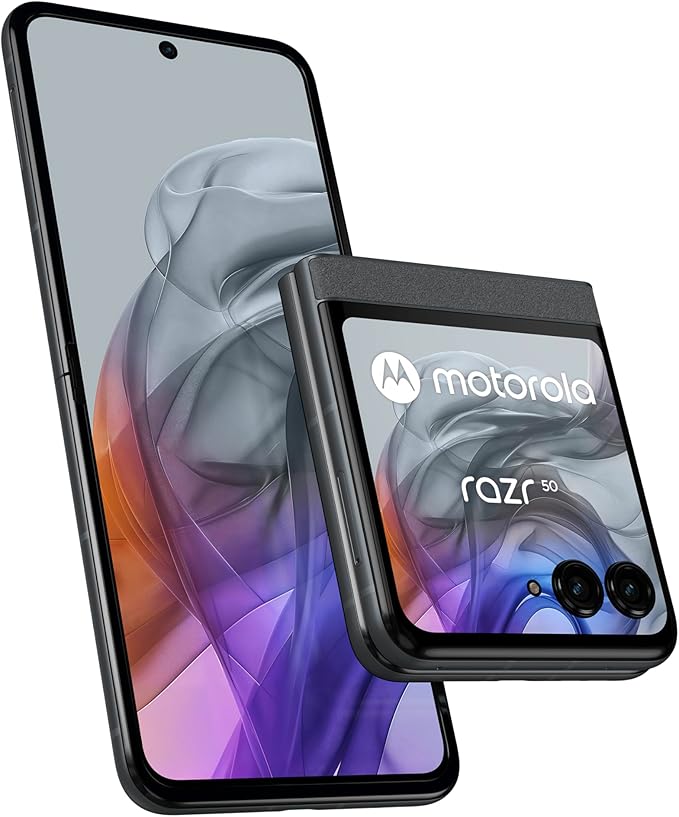 Motorola razr50 - Display FHD+ da 6,9"/3,6", fotocamera da 50 MP, 8/256 GB, 4200 mAh, Android 14), colore: Grigio Koala