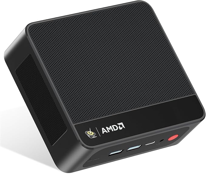 Beelink SER5 Pro Mini PC, AMD Ryzen 7 5825U (8 core/16 thread, fino a 4,5 GHz), mini computer con 32 GB di RAM DDR4/1 TB di SSD M.2 2280 PCIe 3.0, Triplo Display 4K/WiFi 6/BT5.2/2.5G LAN