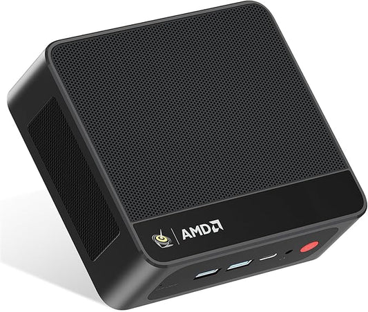 Beelink SER5 Pro Mini PC, AMD Ryzen 7 5825U (8 core/16 thread, fino a 4,5 GHz), mini computer con 32 GB di RAM DDR4/1 TB di SSD M.2 2280 PCIe 3.0, Triplo Display 4K/WiFi 6/BT5.2/2.5G LAN