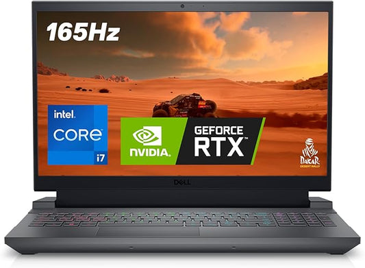 Dell G15 5530 Notebook per il gaming G15 15.6" FHD 165Hz Display, Intel Core i7-13650HX, NVIDIA GeForce RTX 4060 8GB, 16GB RAM, 512GB SSD, Windows 11 Home, Qwerty Backlit Keyboard, Grigio