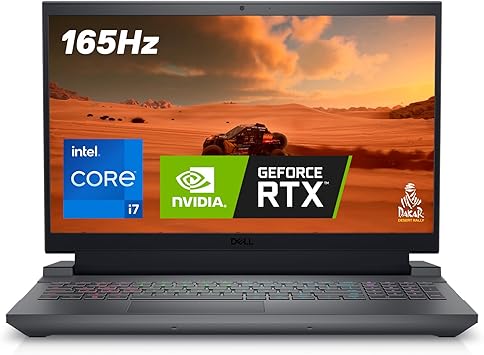 Dell G15 5530 Notebook per il gaming G15 15.6" FHD 165Hz Display, Intel Core i7-13650HX, NVIDIA GeForce RTX 4060 8GB, 16GB RAM, 512GB SSD, Windows 11 Home, Qwerty Backlit Keyboard, Grigio