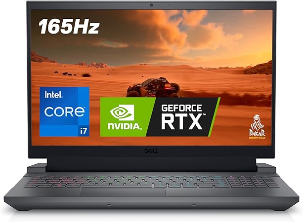 Dell G15 5530 Notebook per il gaming G15 15.6" FHD 165Hz Display, Intel Core i7-13650HX, NVIDIA GeForce RTX 4060 8GB, 16GB RAM, 512GB SSD, Windows 11 Home, Qwerty Backlit Keyboard, Grigio