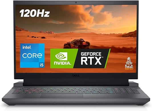 Dell Inspiron G15 5530 Gaming Portatile 15.6" FHD 120Hz (1920 x 1080), Intel Core i5-13450HX, NVIDIA GeForce RTX 3050, 16 GB RAM, 512 GB SSD, Windows 11 Home, Tastiera Italiana, Grigio Scuro Ombra