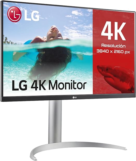 LG 27UP850 Monitor 27" UltraHD 4K LED IPS HDR 400, 3840x2160, AMD FreeSync 60Hz, HDMI 2.0 (HDCP 2.2), Display Port 1.4, USB-C, USB 3.0, Audio Stereo 10W, AUX, Stand Pivot, Flicker Safe, Bianco