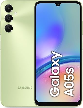 Samsung Galaxy A05s Smartphone Android, Display Infinity-U 6.7'', 4 GB RAM, 64GB, Memoria Interna Espandibile fino a 1 TB, Batteria 5.000 mAh, Light Green [Versione Italiana]