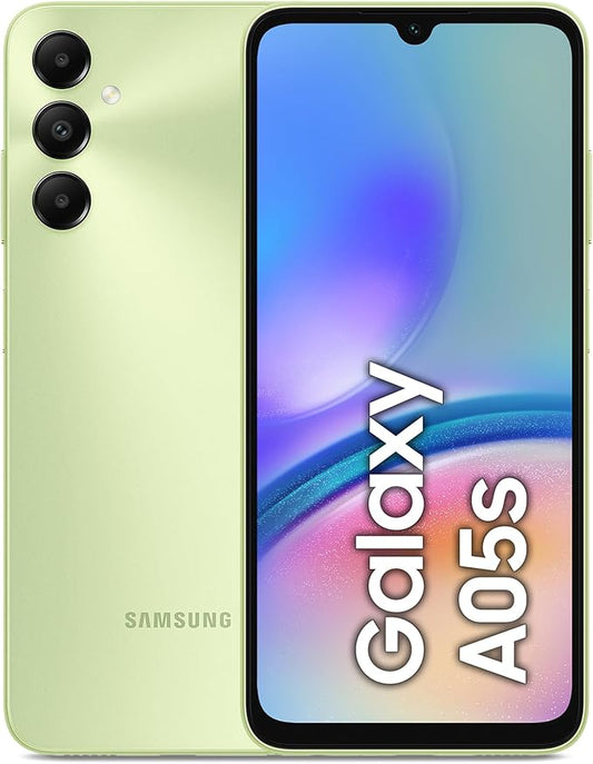 Samsung Galaxy A05s Smartphone Android, Display Infinity-U 6.7'', 4 GB RAM, 64GB, Memoria Interna Espandibile fino a 1 TB, Batteria 5.000 mAh, Light Green [Versione Italiana]