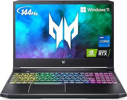 Acer Predator Helios 300 PH315-54-760S Gaming Laptop | Intel i7-11800H | NVIDIA GeForce RTX 3060 GPU | 15.6" Full HD 144Hz 3ms IPS Display | 16GB DDR4 | 512GB SSD | Killer WiFi 6