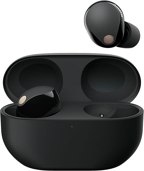 Sony WF-1000XM5 Cuffie Wireless con Noise Cancelling, Bluetooth, Cuffie In-Ear con Microfono, Fino a 24 ore di durata della batteria e Ricarica Rapida, IPX4, Funziona con iOS e Android -Nero