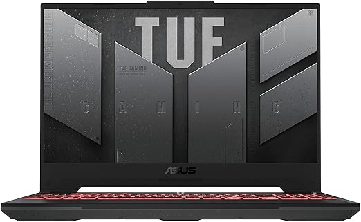 ASUS TUF Gaming A15 FA507NV - Computer portatile da gaming da 15,6" Full HD 144Hz (AMD Ryzen 7 7735HS, 16 GB RAM, 1 TB SSD, RTX 4060-8 GB, senza sistema operativo) colore grigio - Tastiera QWERTY