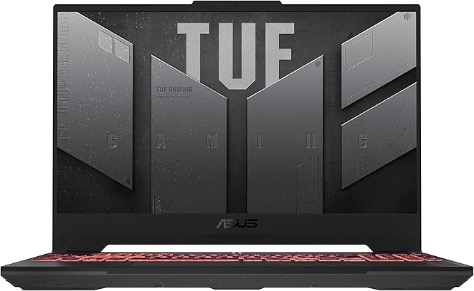 ASUS TUF Gaming A15 FA507NV - Computer portatile da gaming da 15,6" Full HD 144Hz (AMD Ryzen 7 7735HS, 16 GB RAM, 1 TB SSD, RTX 4060-8 GB, senza sistema operativo) colore grigio - Tastiera QWERTY